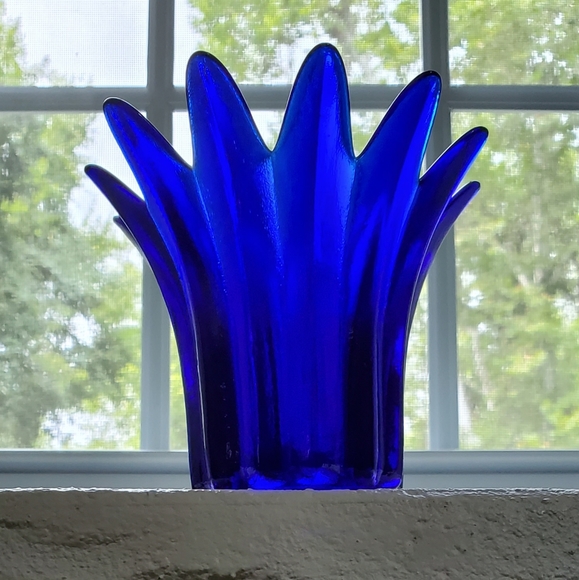 4 1/2" Cobalt Art Glass by Studio Nova made in Portugal 🇵🇹 - Picture 2 of 13